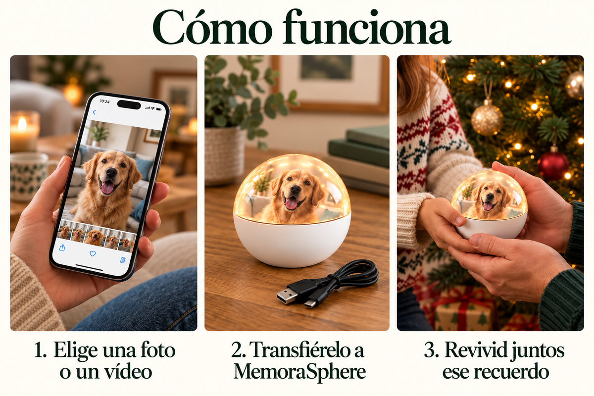 Cómo funciona MemoraSphere en 3 pasos